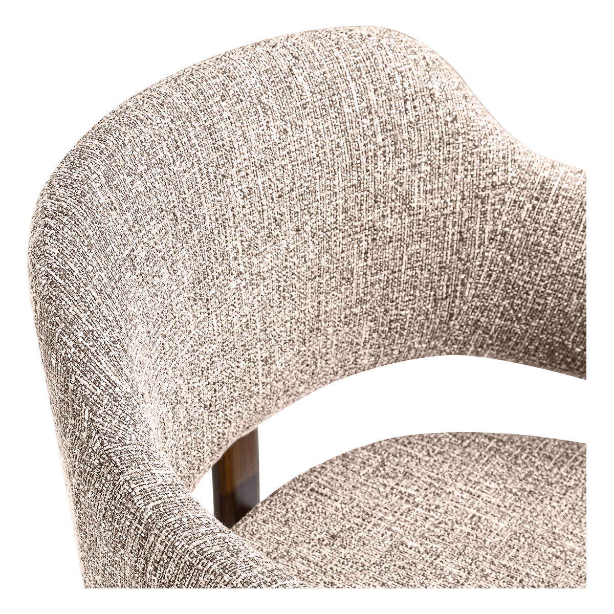 Isamu Japandi Dining Chair Sand OTE Black Finish Base 8