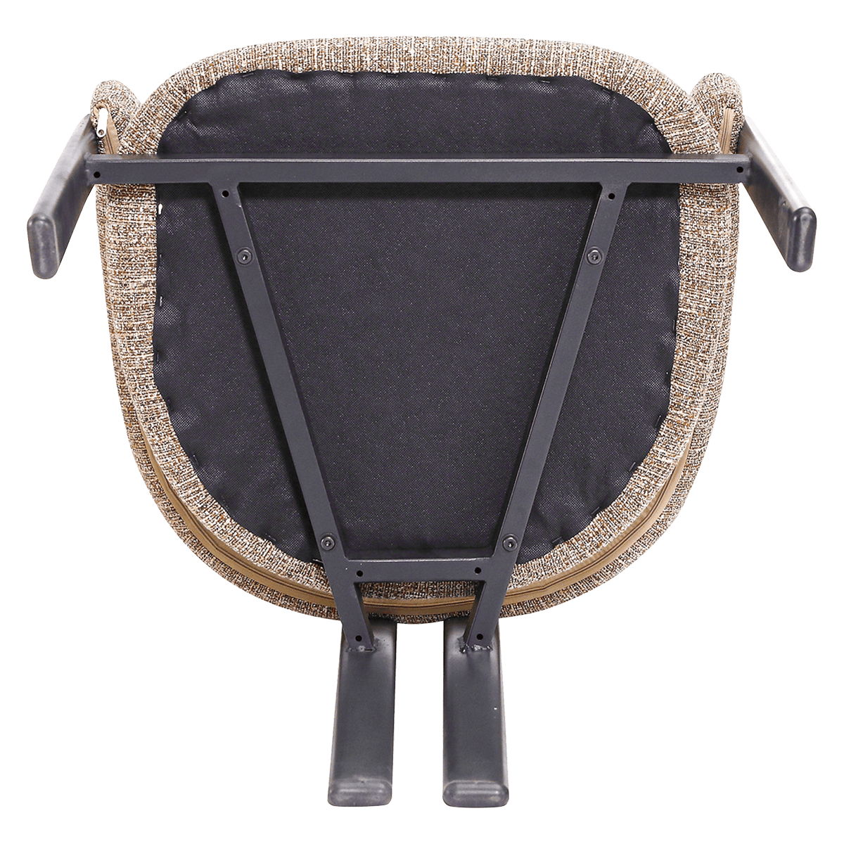 Isamu Japandi Dining Chair Sand OTE Black Finish Base 9