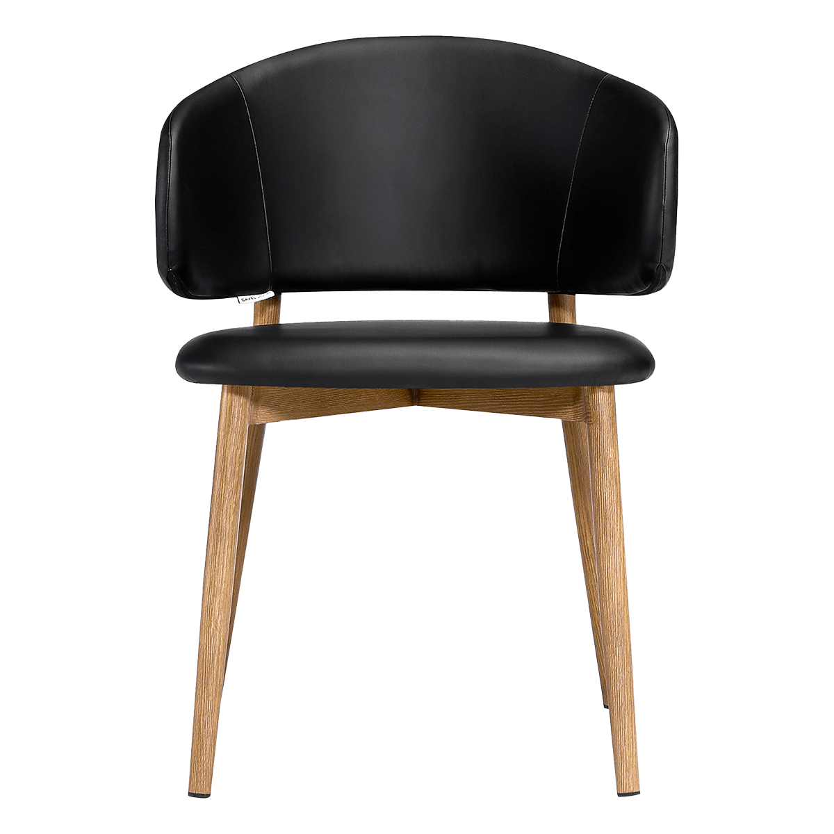 Nagato Design Besprechungsstuhl PU Leder EICHE Gestell 1