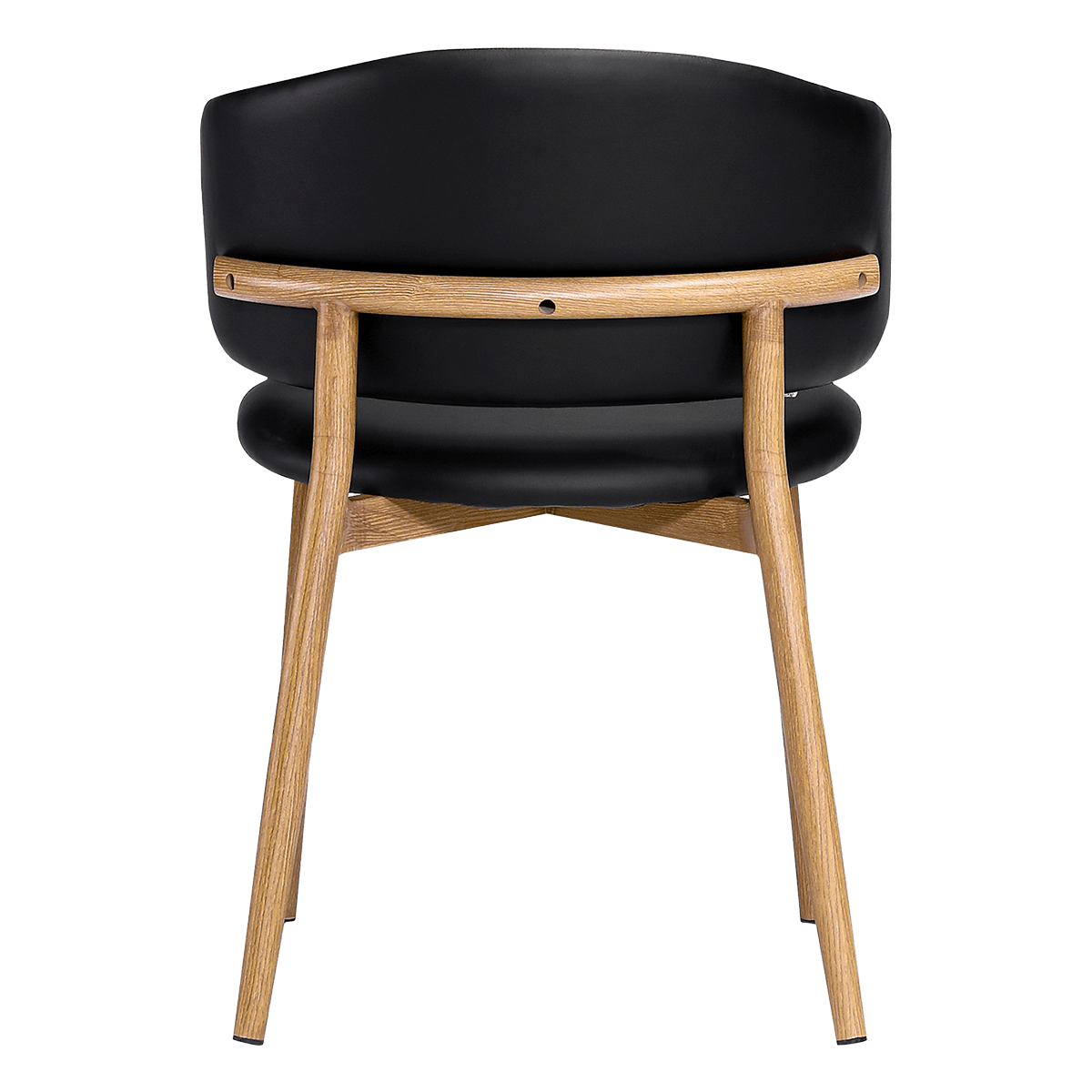 Nagato Design Besprechungsstuhl PU Leder EICHE Gestell 4