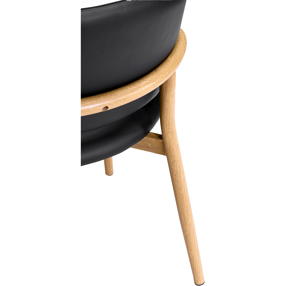 Nagato Design Besprechungsstuhl PU Leder EICHE Gestell 5