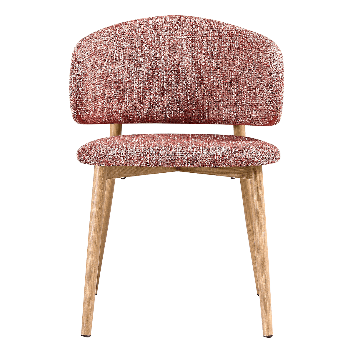 Nagato Design Besprechungsstuhl Rot OTE Eiche Gestell 3