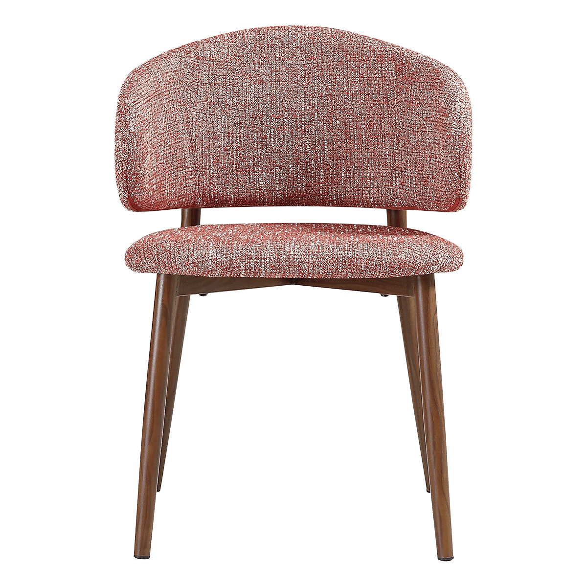 Nagato Design Besprechungsstuhl Rot OTe Walnuss Gestell 1