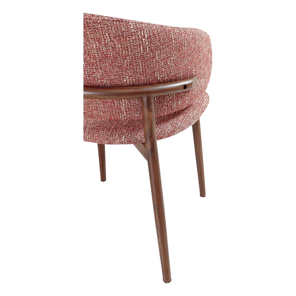 Nagato Design Besprechungsstuhl Rot OTe Walnuss Gestell 5