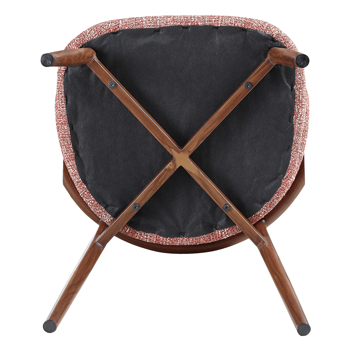 Nagato Design Besprechungsstuhl Rot OTe Walnuss Gestell 6