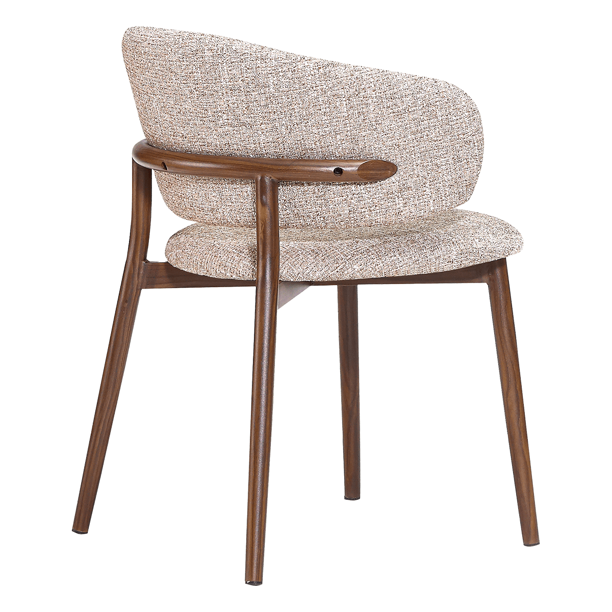 Nagato Design Meeting Chair Sand OTE Walnut Frame 8