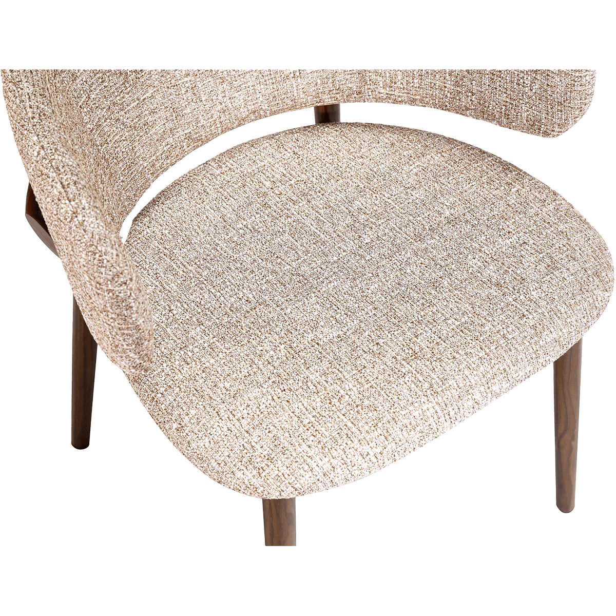 Nagato Design Meeting Chair Sand OTE Walnut Frame 9