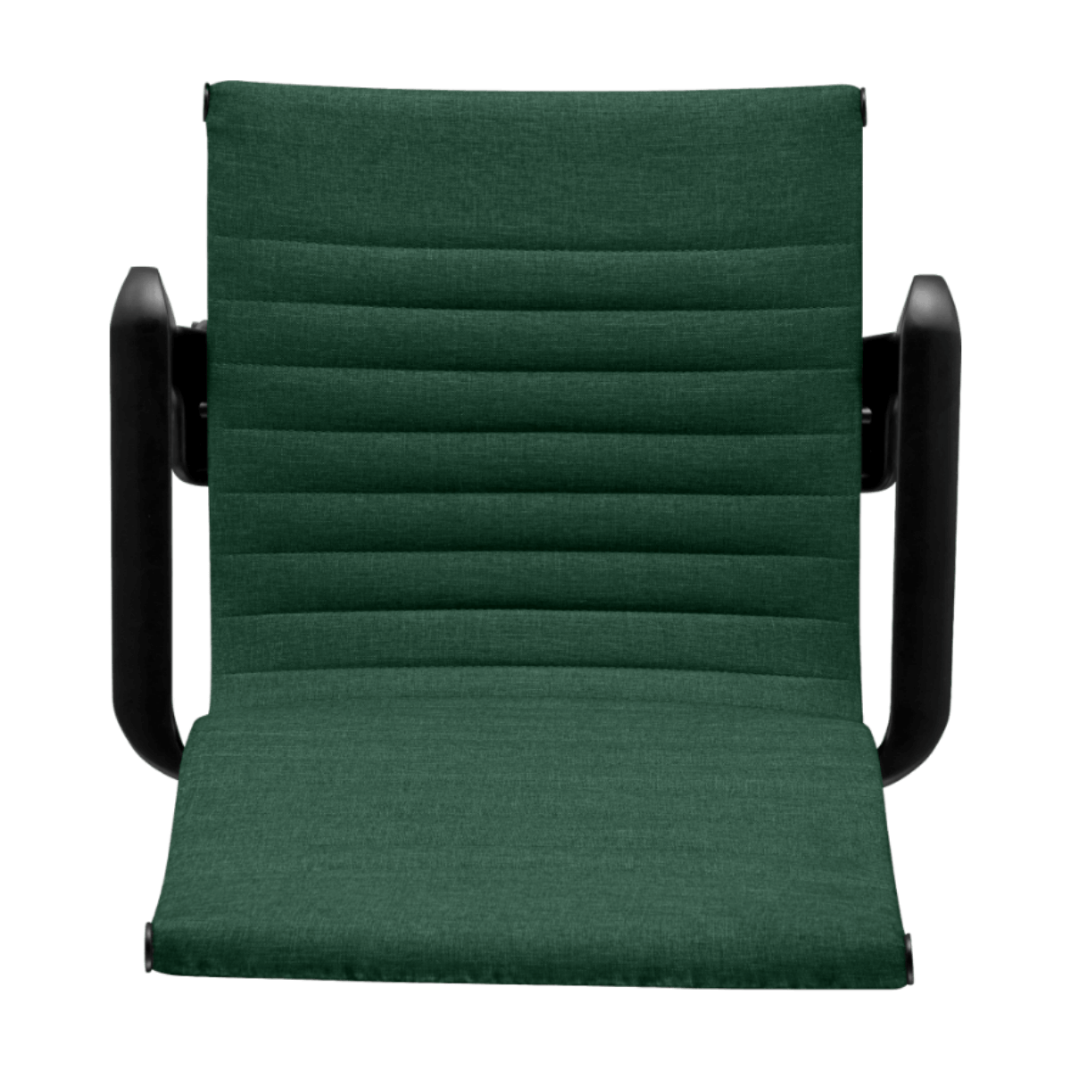 Silla Ejecutiva Premium Highback Acanalada Lino Verde Estructura Negra 6
