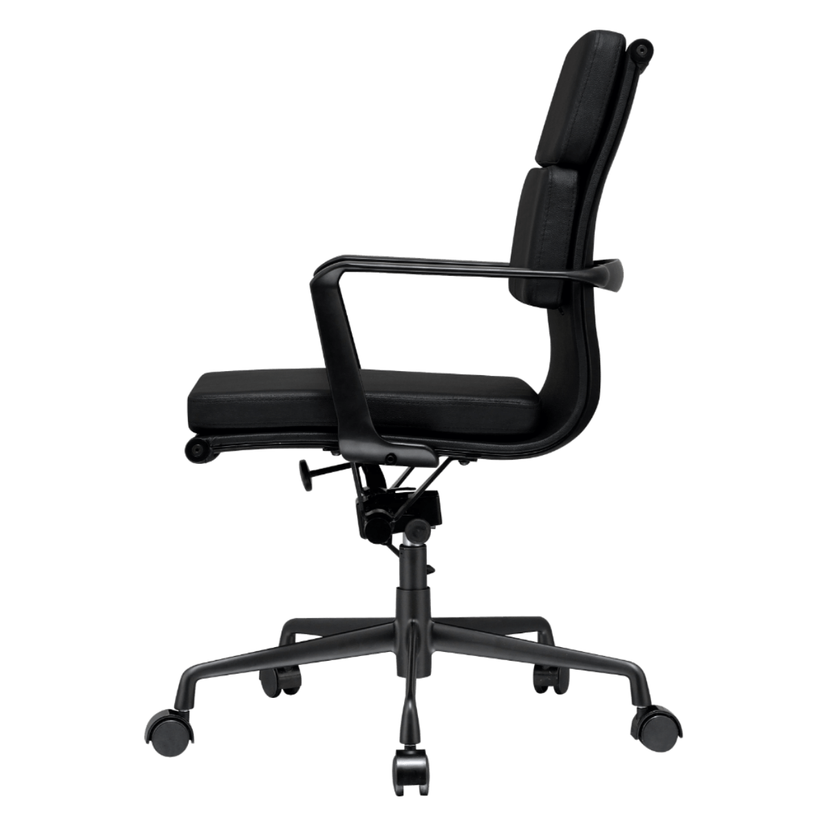 Silla Ejecutiva Premium Highback Acanalada Lino Gris Estructura Cromada - 2