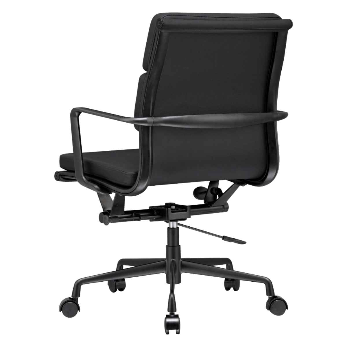 Silla Ejecutiva Premium Highback Acanalada Lino Gris Estructura Cromada - 3