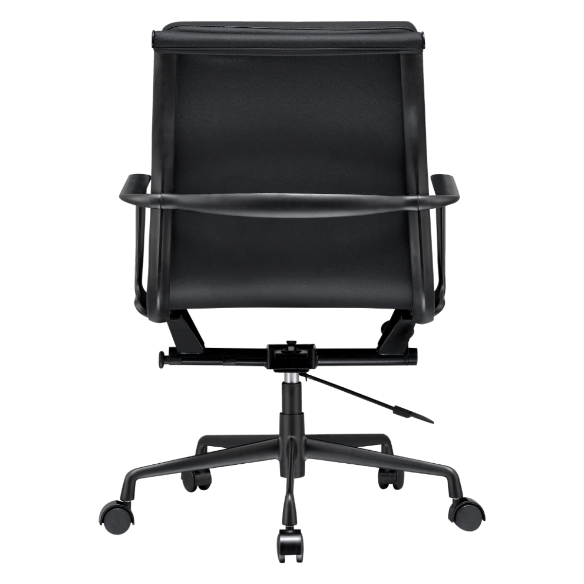 Silla Ejecutiva Premium Highback Acanalada Lino Gris Estructura Cromada - 4