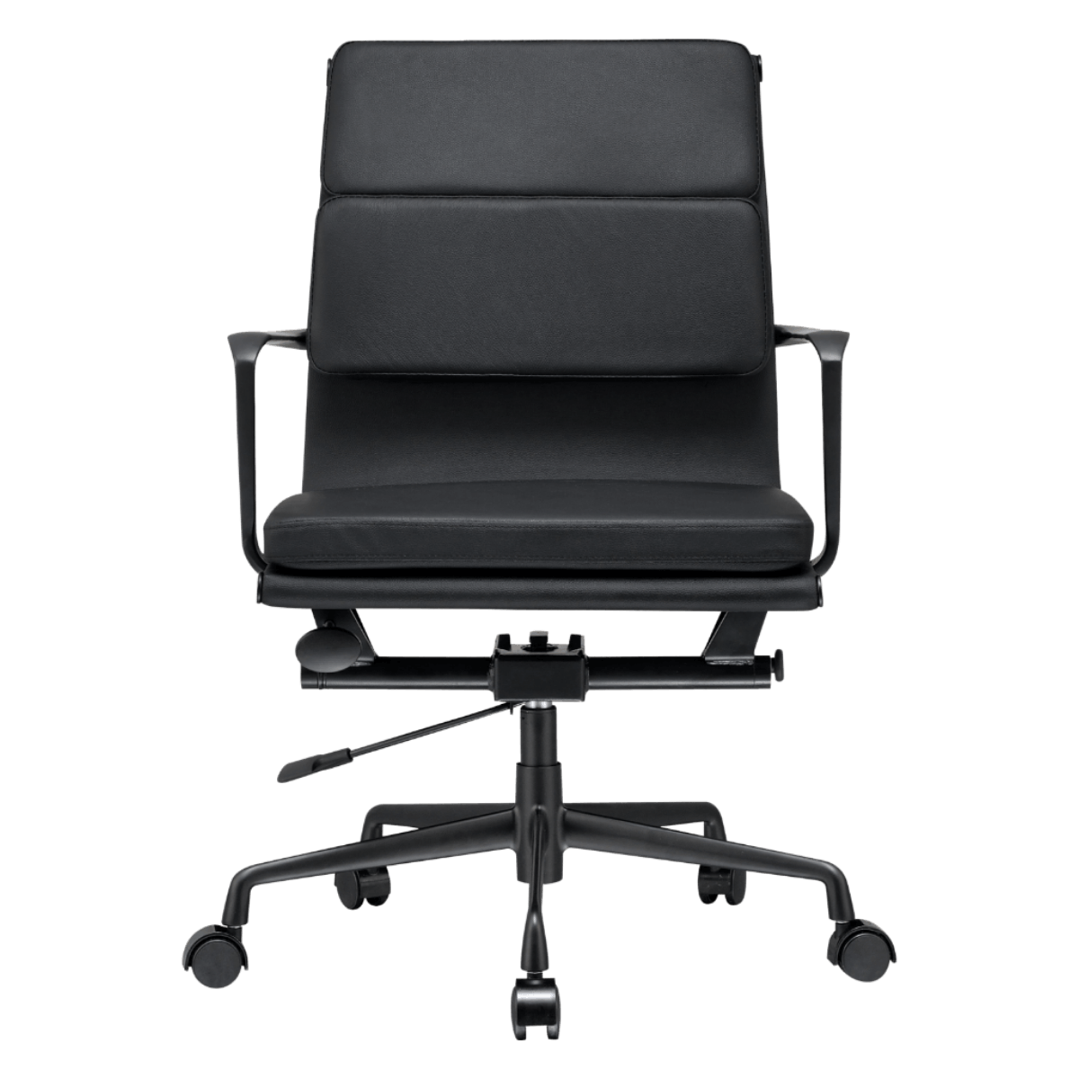 Silla Ejecutiva Premium Highback Acanalada Lino Gris Estructura Cromada - 5