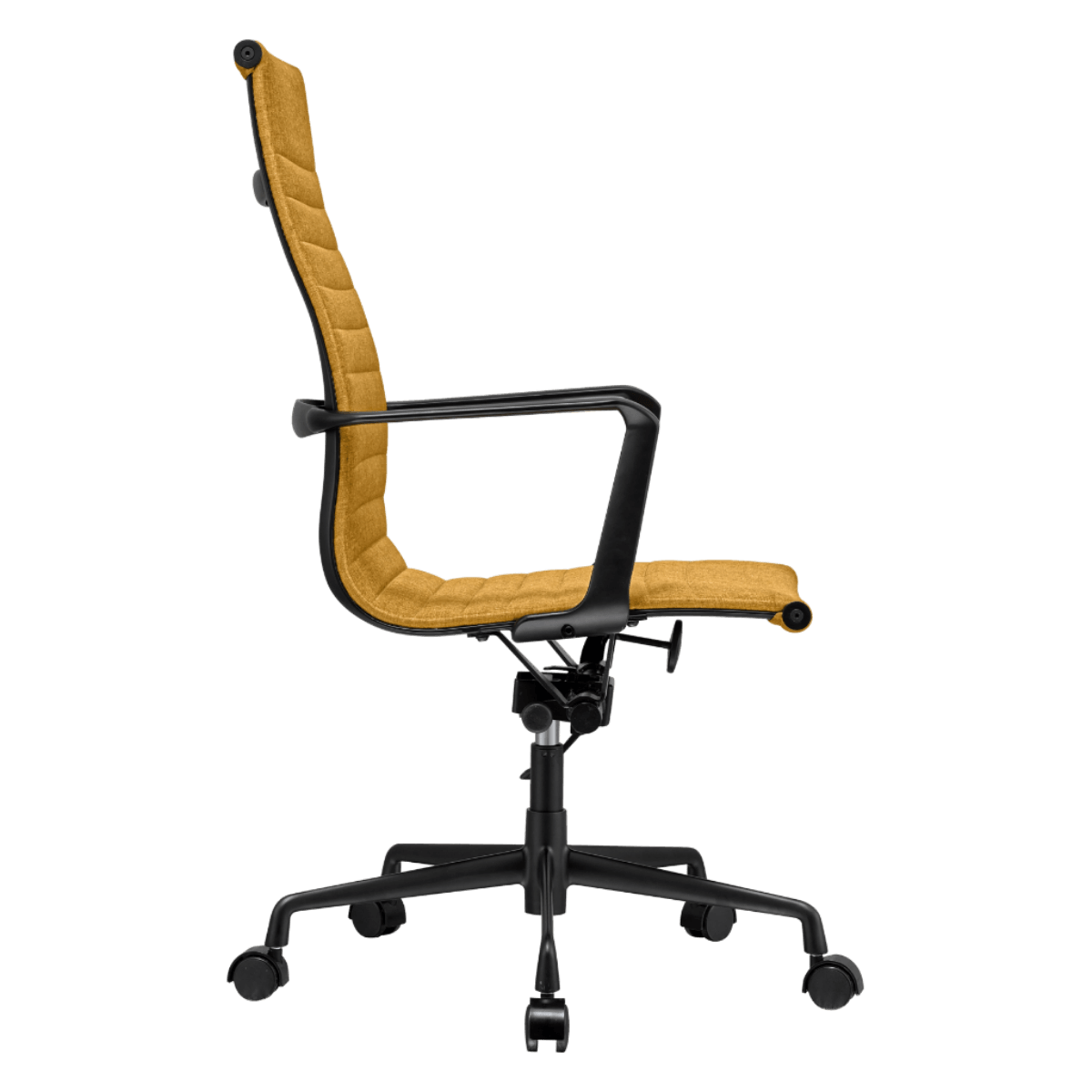 Silla Ejecutiva Premium Highback Acanalada Oker Lino Marco Negro 3