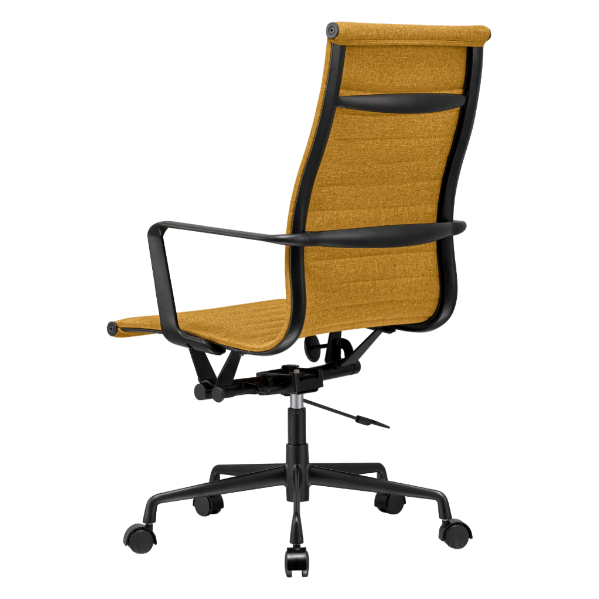 Silla Ejecutiva Premium Highback Acanalada Oker Lino Marco Negro 4