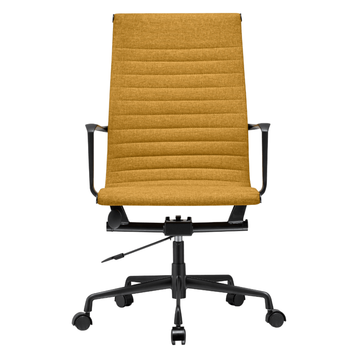 Silla Ejecutiva Premium Highback Acanalada Oker Lino Marco Negro 5