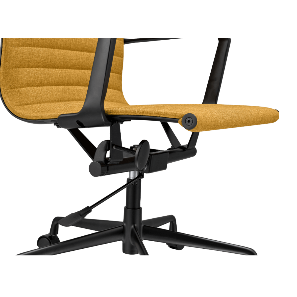 Silla Ejecutiva Premium Highback Acanalada Oker Lino Estructura Negra 9