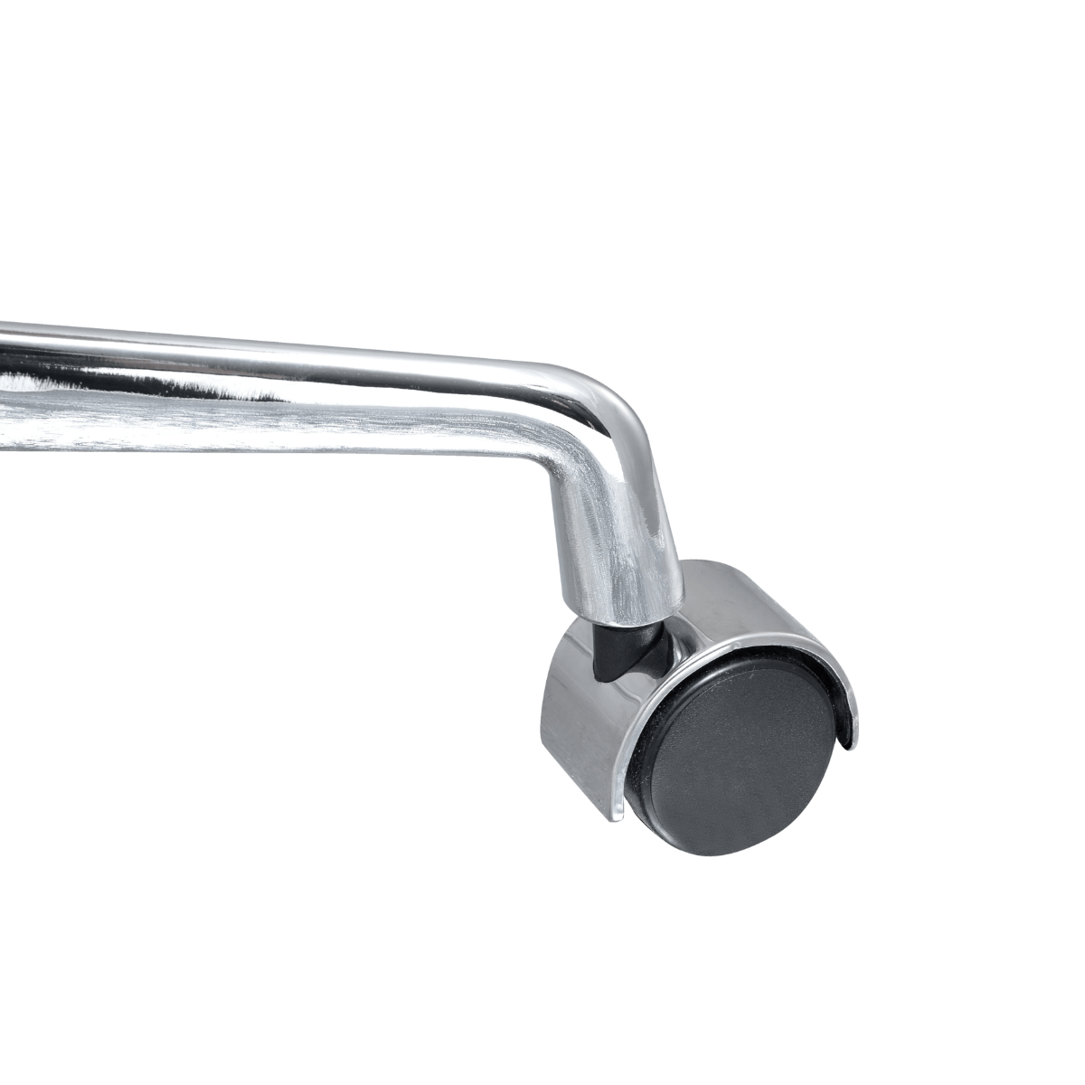 Silla Ejecutiva Premium Highback Acanalada Piel Blanca Estructura Cromada 11