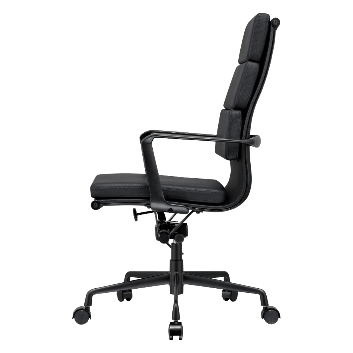 Silla Premium Highback Softpadded Executive Piel Negra Estructura Negra 2
