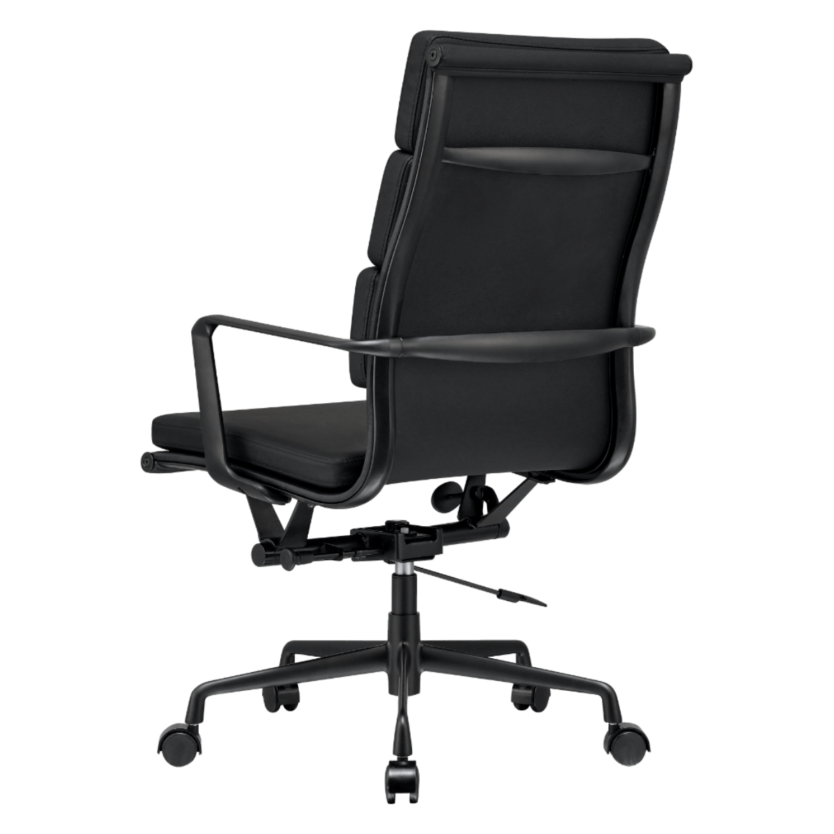Silla Premium Highback Softpadded Executive Piel Negra Estructura Negra 3