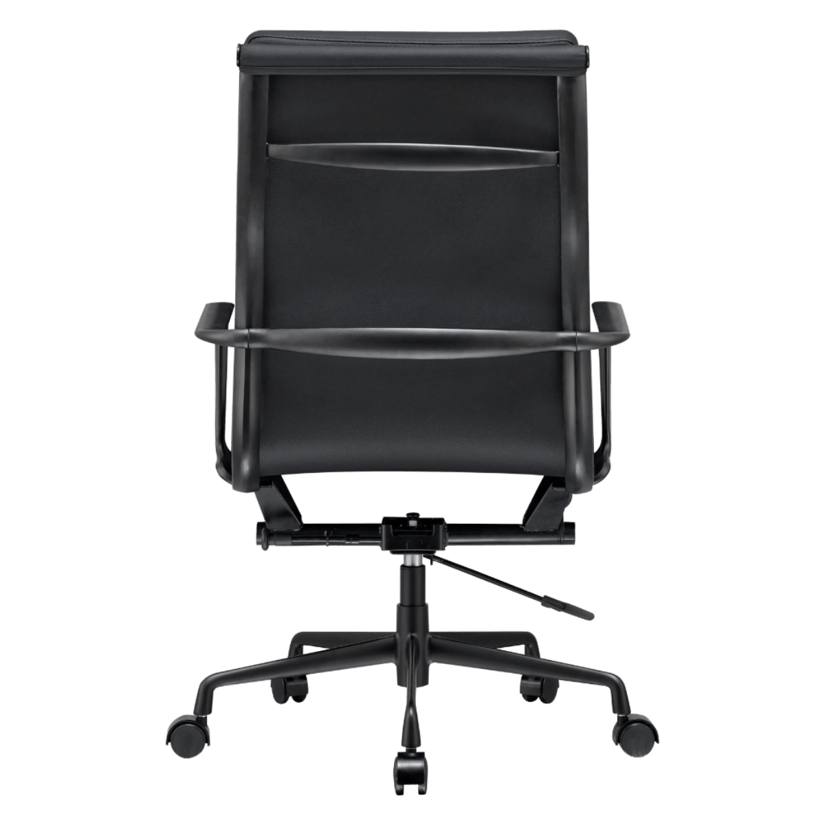Silla Premium Highback Softpadded Executive Piel Negra Estructura Negra 4