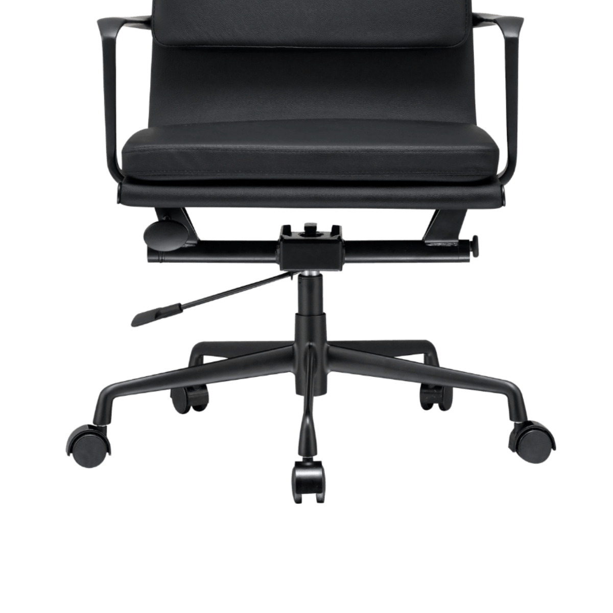 Silla Premium Highback Softpadded Executive Piel Negra Estructura Negra 8