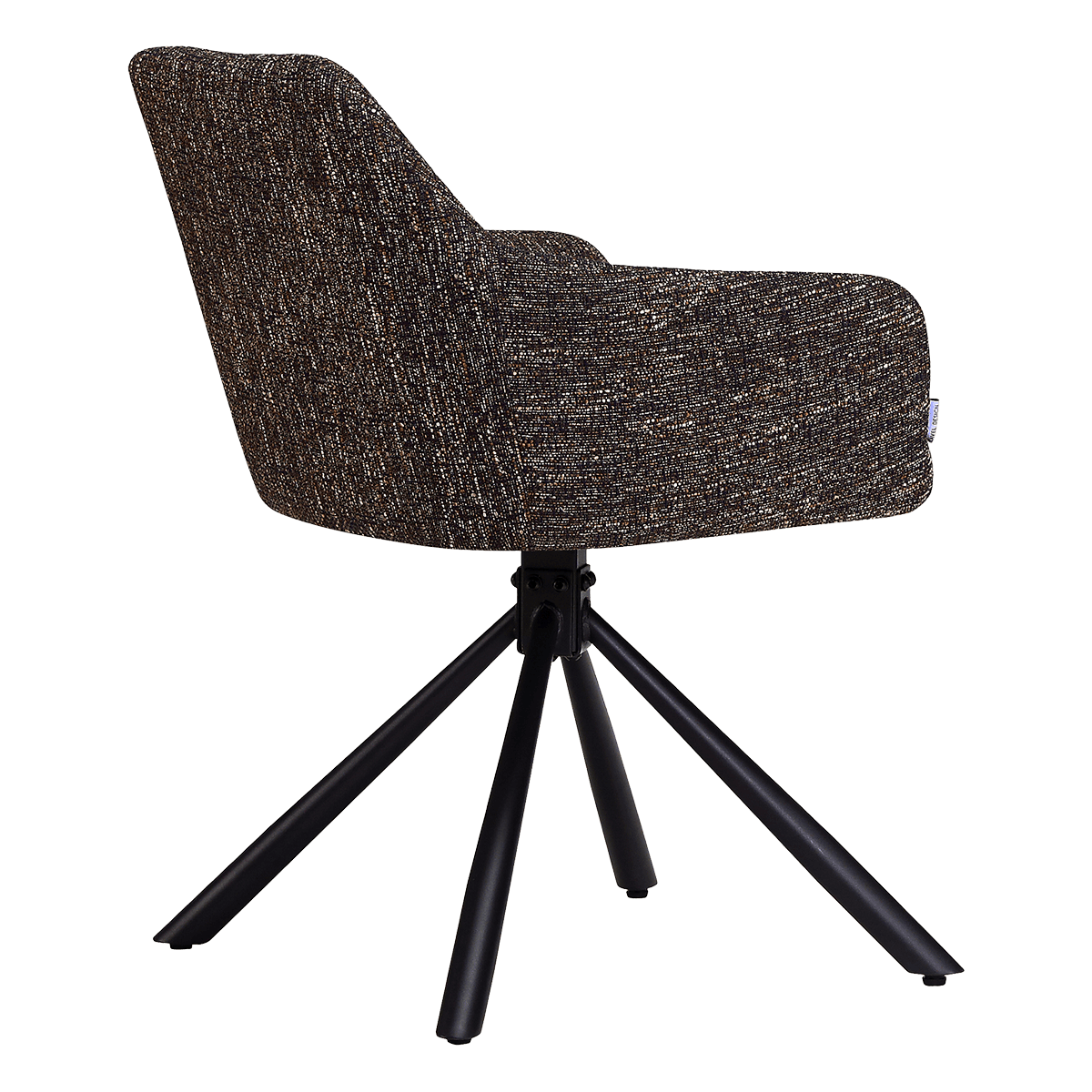 Wolf Swivel Dining Chair Dark Brown OTE Dark Base 4