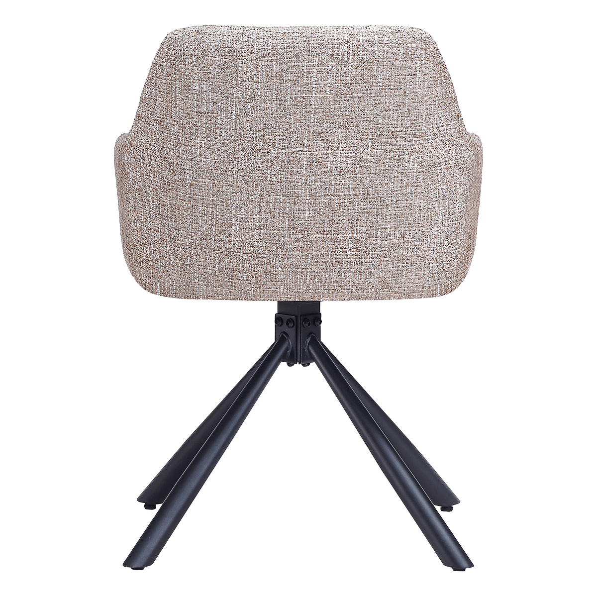 Wolf Swivel Dining Chair Sand OTE Black Base4