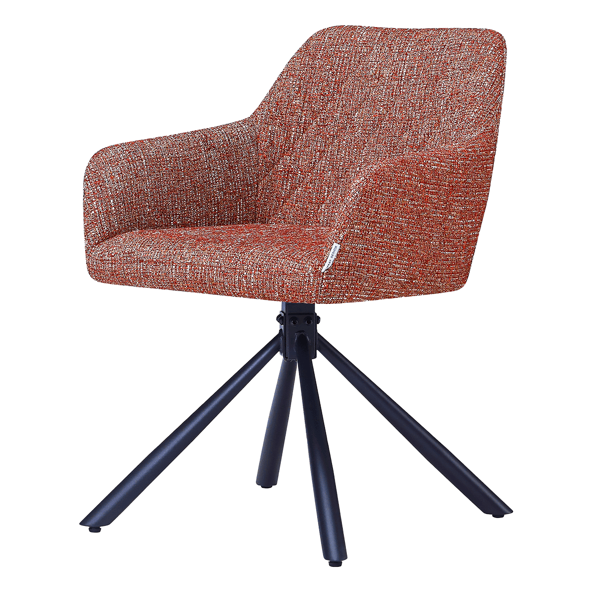 Wolf Swivel Dining Chair – Red (OTE) – Black Base