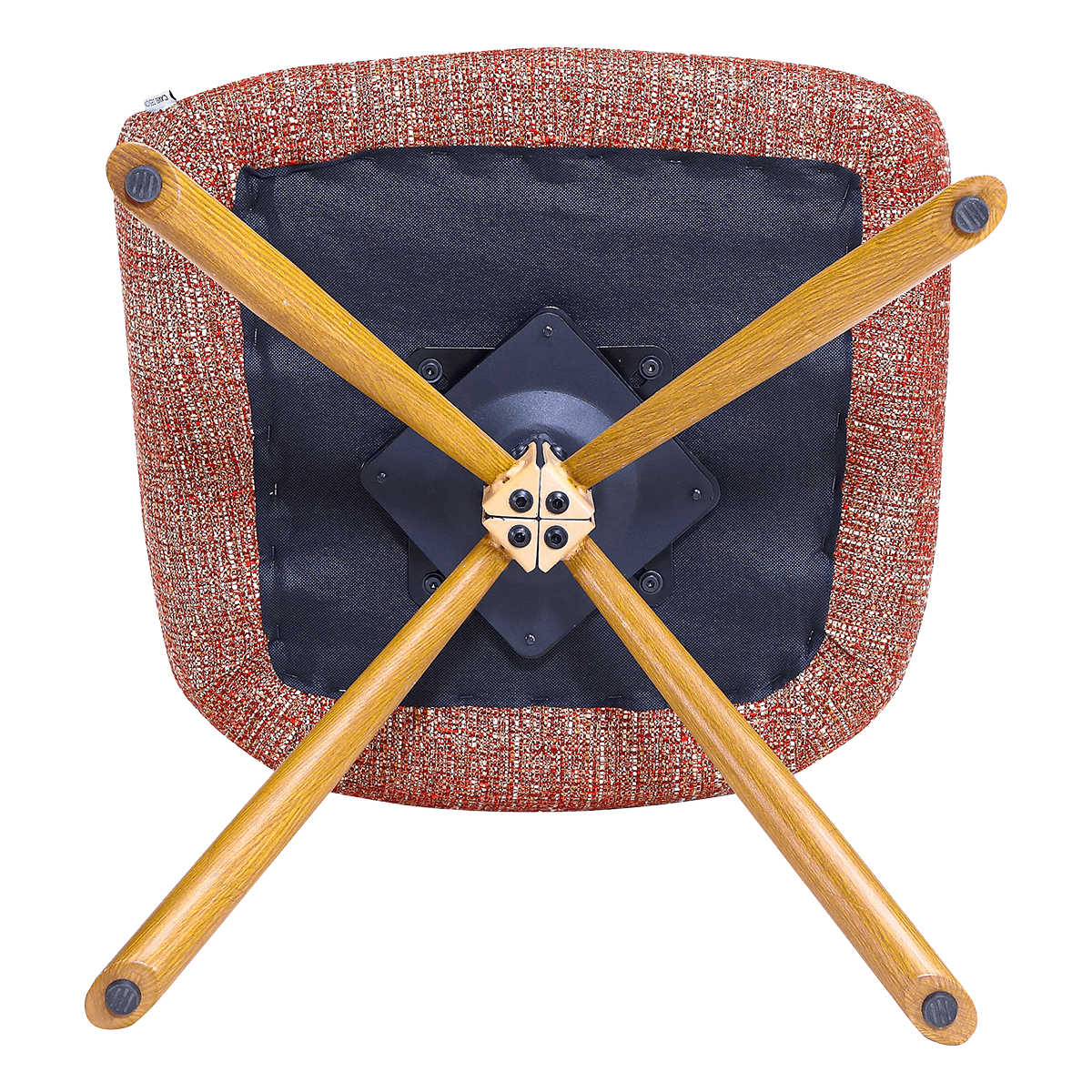 Wolf Swivel Meeting Chair Red OTE Oak Finish Base 6