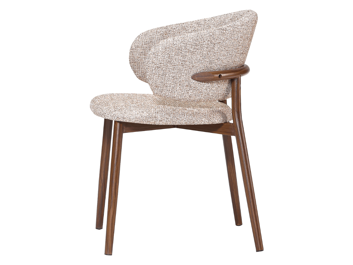 Nagato Design Meeting Chair Sand OTE Walnut Frame 2