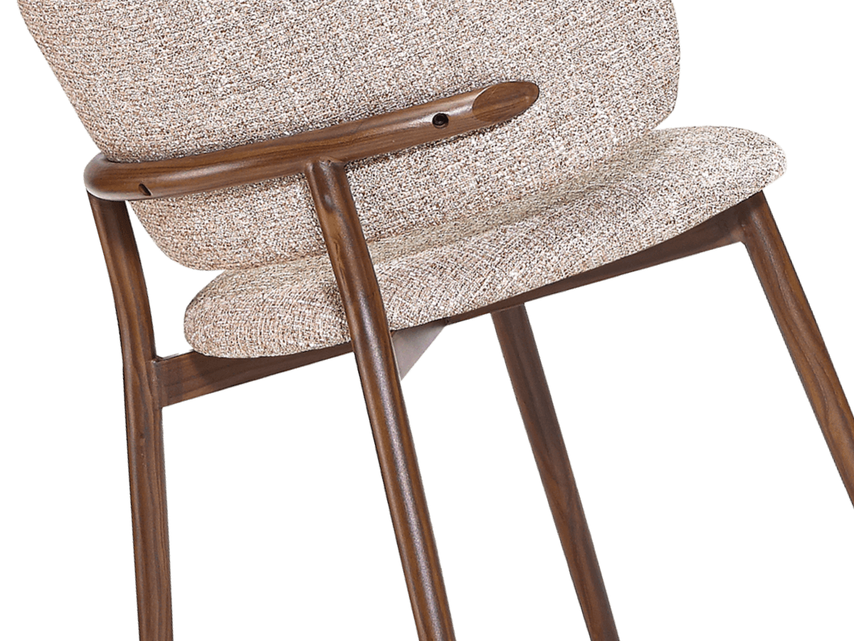 Nagato Design Meeting Chair Sand OTE Walnut Frame 3