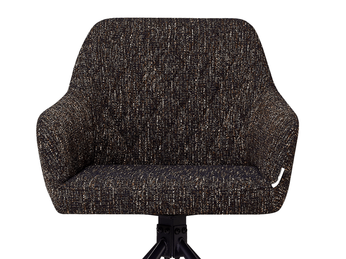 Wolf Swivel Dining Chair Dark Brown OTE Dark Base 7