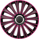 AutoStyle 4-Delige Wieldoppenset LeMans 14-inch zwart/roze