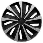 AutoStyle 4-Delige Wieldoppenset Grip 14-inch zilver/zwart