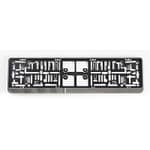 Kunststof kentekenplaathouder 'Click' 52x11cm Chroom