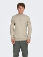 ONSLOUI REG 12 MEL HALF ZIP KNIT NOOS