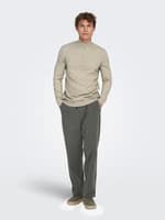 ONSLOUI REG 12 MEL HALF ZIP KNIT NOOS