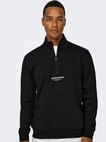 ONSCURATED REG HALF ZIP SWEAT NOOS