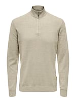 ONSLOUI REG 12 MEL HALF ZIP KNIT