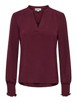 ONLMETTE V-NECK LS SMOCK TOP NOOS WVN