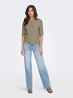 ONLKATIA SS STRUCTURE O-NECK CC KNT