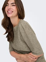 ONLKATIA SS STRUCTURE O-NECK CC KNT