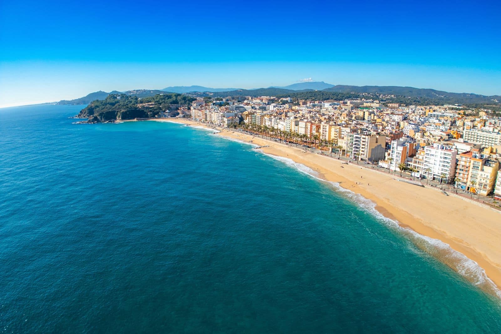 Aerial,Escapes:,Lloret,De,Mar's,Coastline,And,Playas