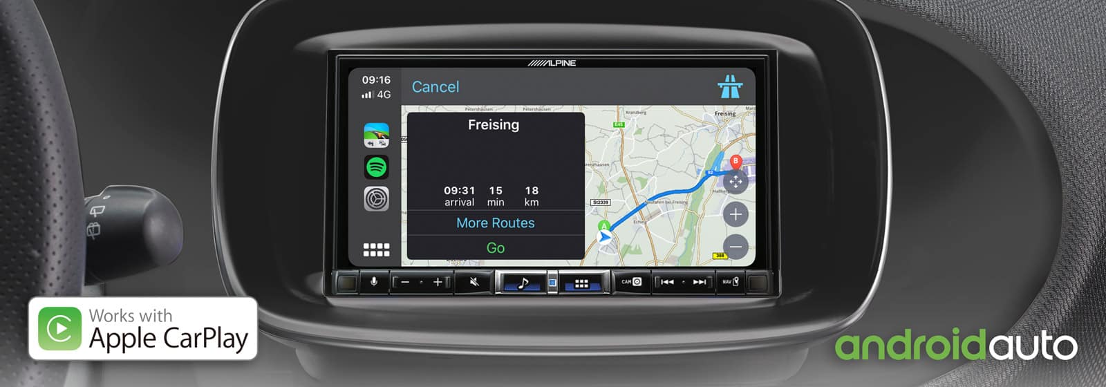 "Alpine iLX-705D - 7"" Digital Media Station met CarPlay en AA"