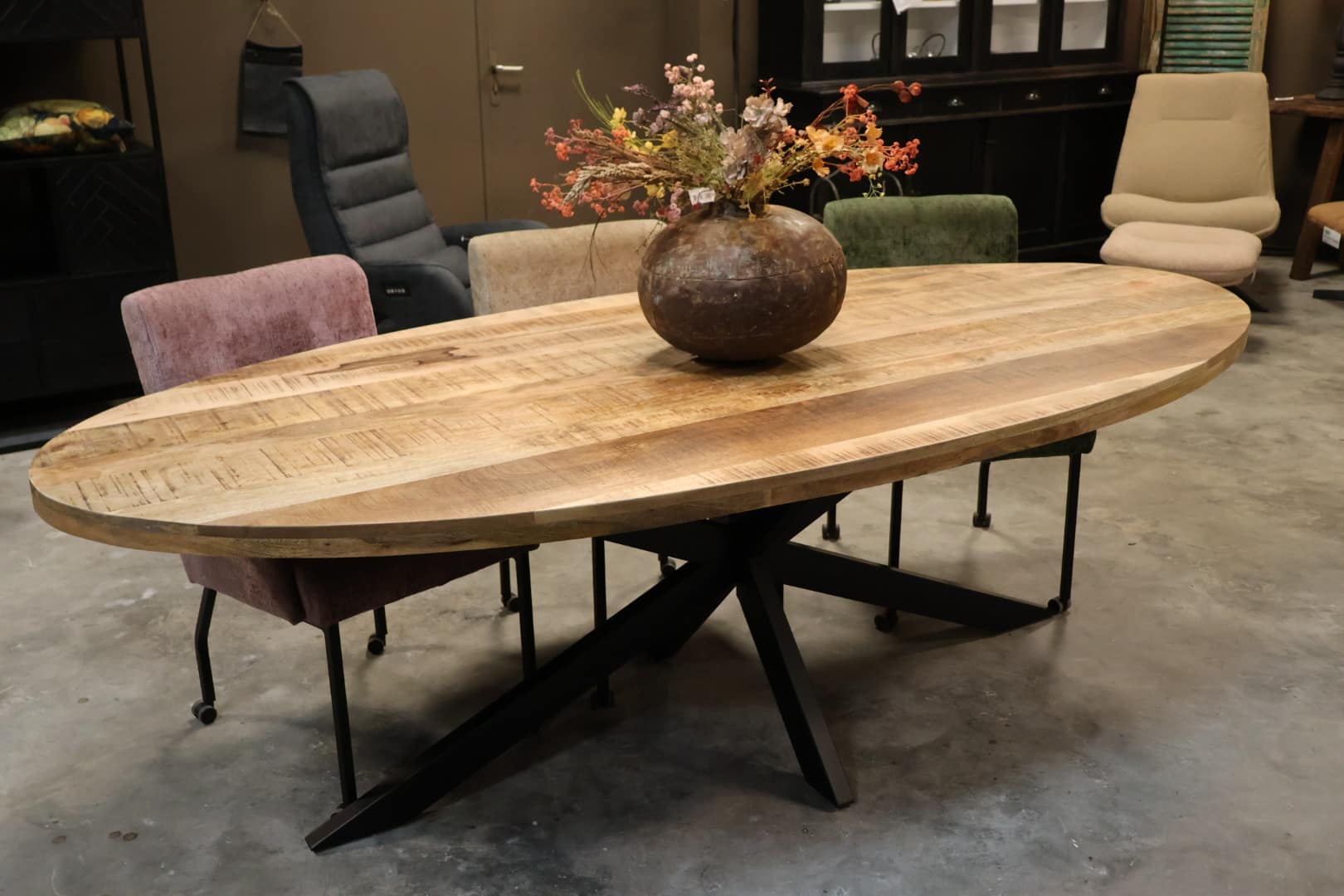 Ovale mango tafel Aldo 220 cm