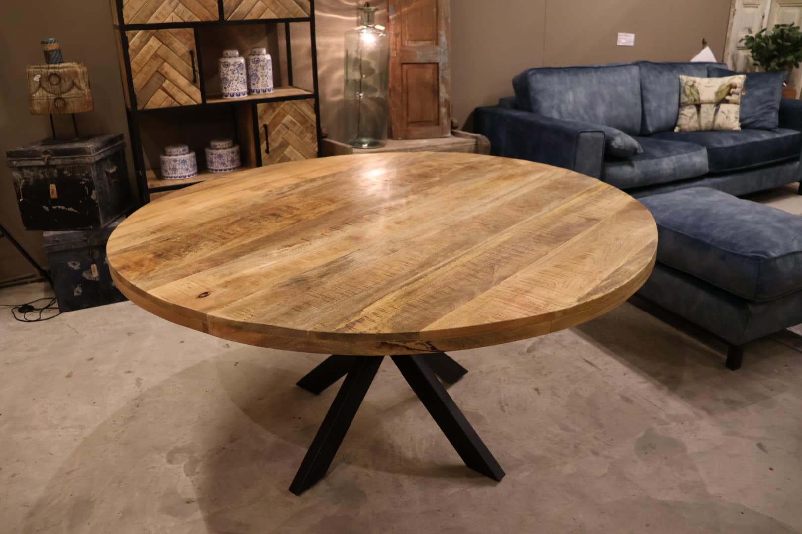 Ronde mango eettafel Dave Ø 140 cm - Afbeelding 2