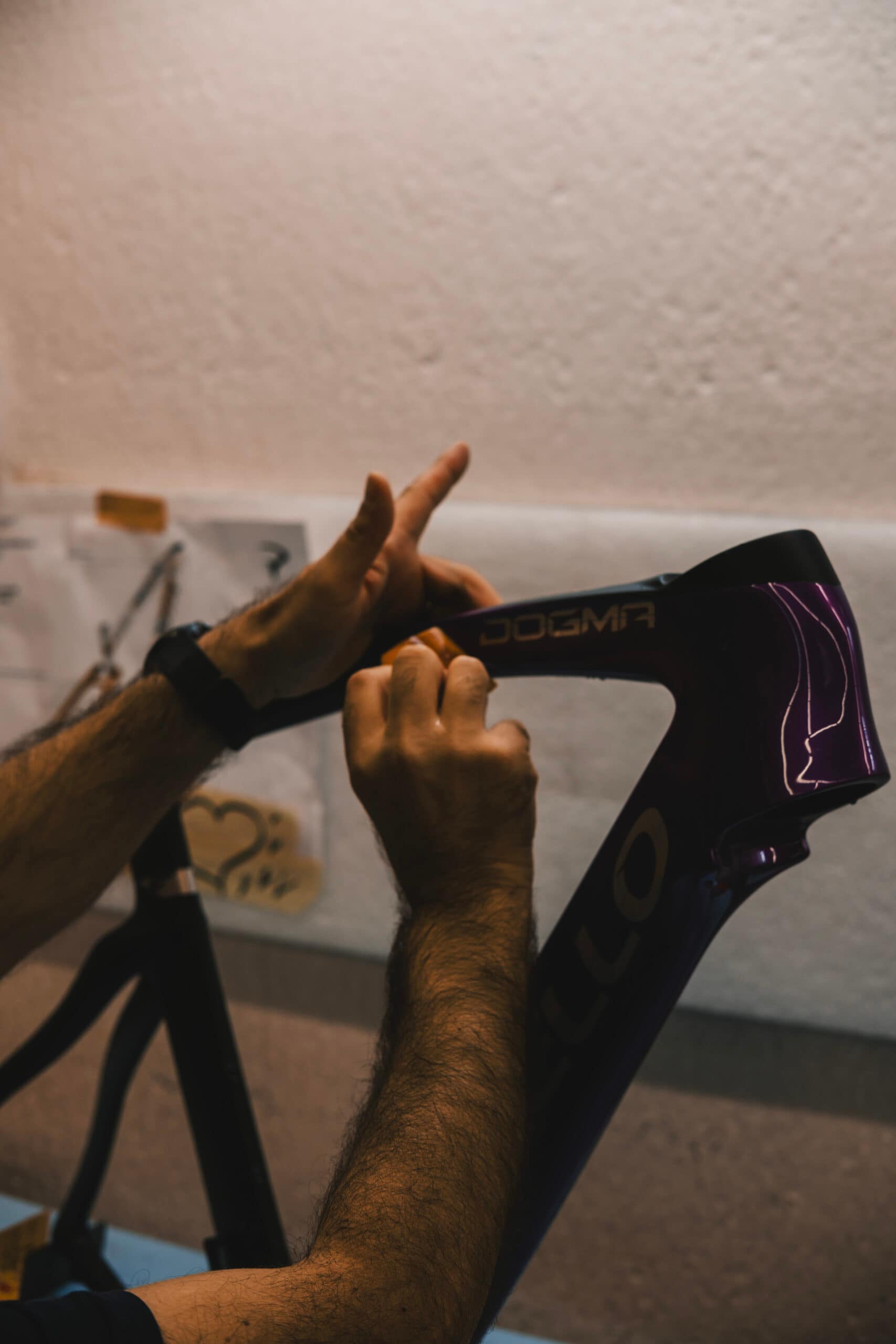 Pinarello, frame, schuren