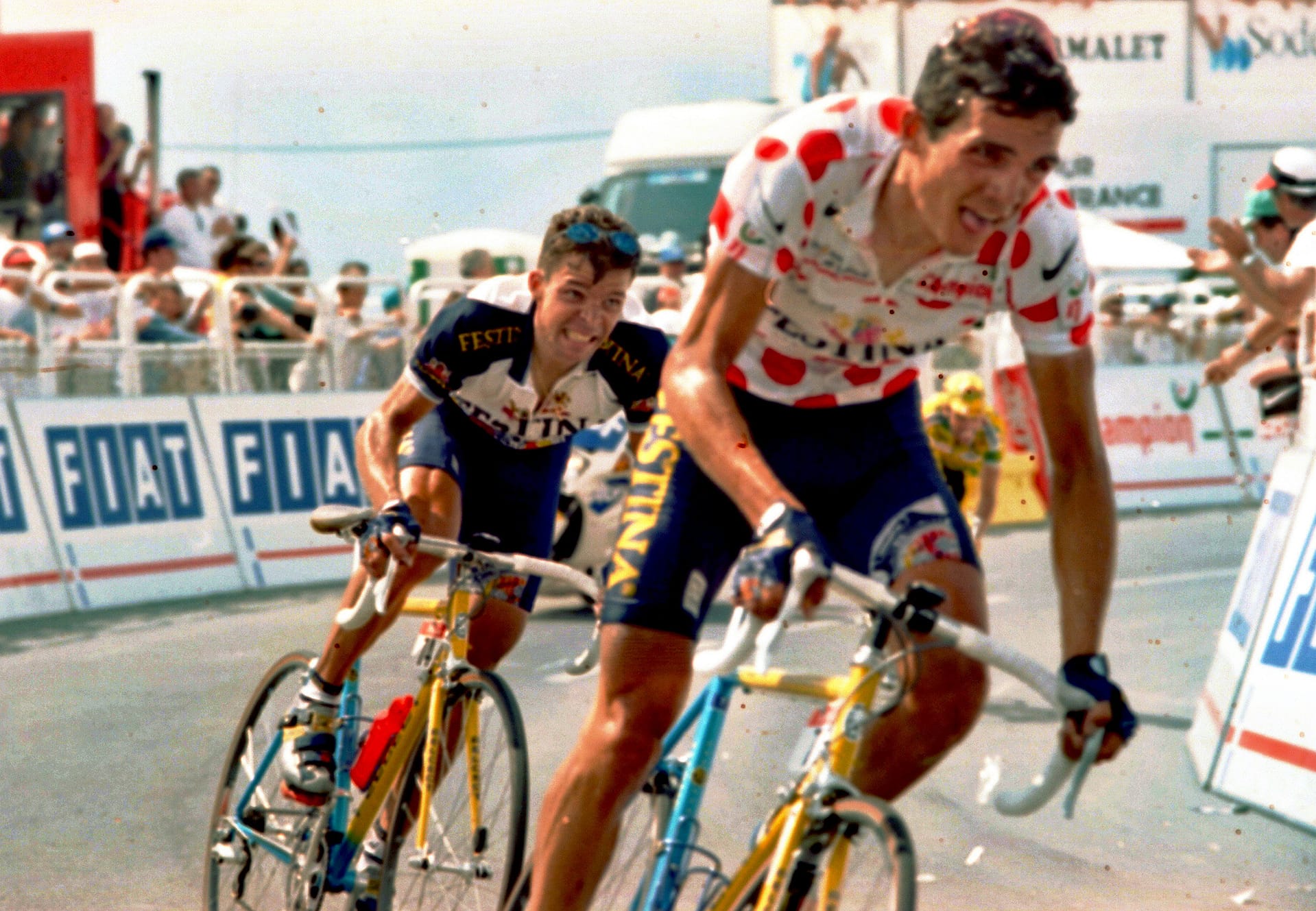 Richard Virenque in de bollentrui in de Tour