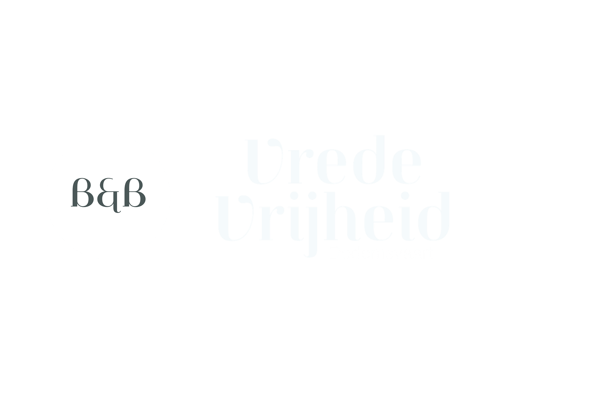 B&B Vrede Vrijheid - logo wit