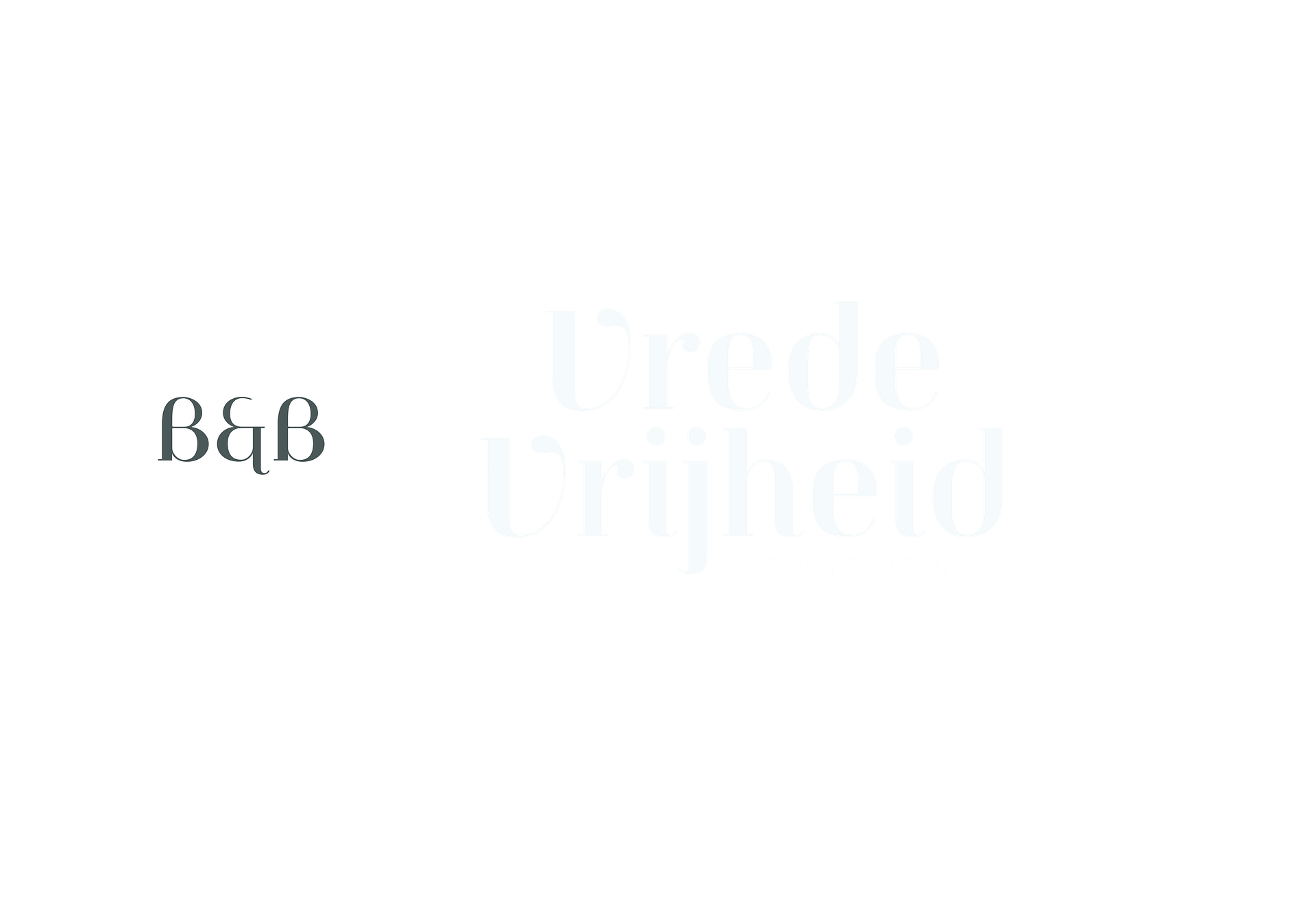 B&B Vrede Vrijheid - logo wit